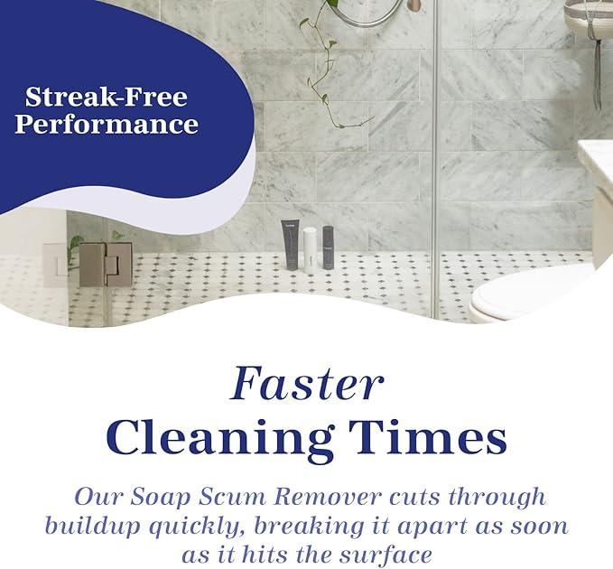 Marblelife Bathroom Combo Kit, With Marble & Travertine Cleaner, MaxOut Deep Grout Cleaner for Tile Floors, Soap Scum Remover For Shower & Other Surfaces, Includes A Cleaning Cloth - NeatNest