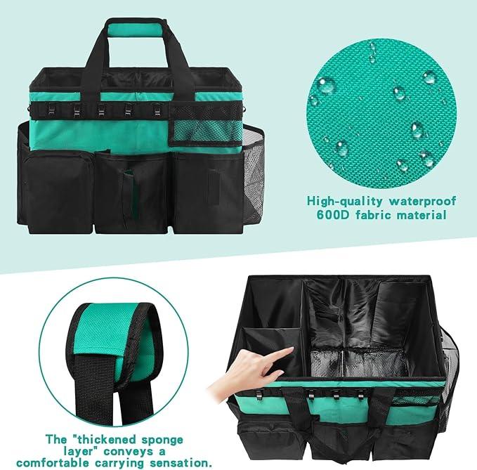 Wearable Cleaning Caddy Bag,WithDetachable Divider cleaning bags for housekeepers, With Adjustable Shoulder Strap for Cleaners & Housekeeper - NeatNest