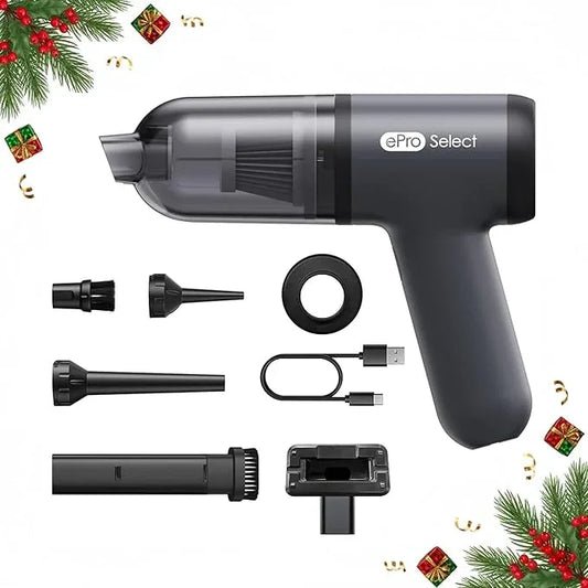 EV1395 Cordless Handheld Vacuum Cleaner - 75W 12000Pa Strong Suction, 14-24min Runtime, 0.14L Dust Bin, Multi-Accessories for Stairs, Floors & Narrow Spaces - NeatNest