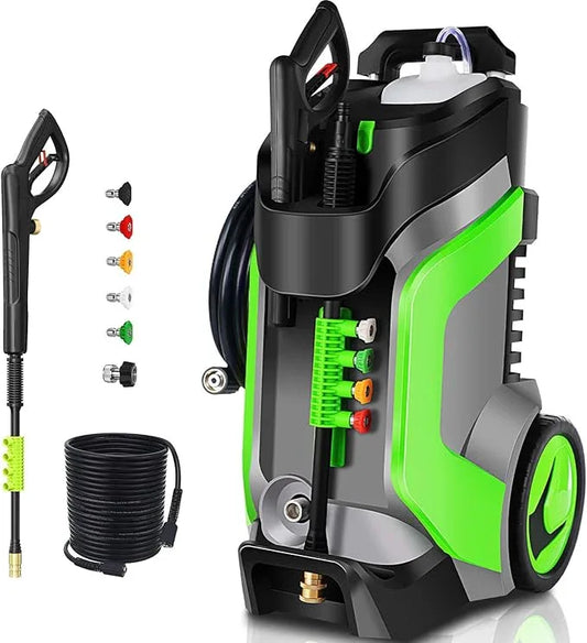 Pressure Washer 5000PSI 4.0GPM Power Washers with M22-14mm Pressure Hose 33FT, Power Sprayers High Pressure with 1/4" QC Compatible Surface Cleaner for Home Cars Driveways, LGreen - NeatNest