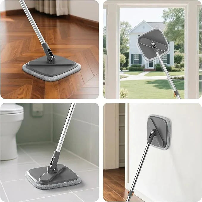 Mop and Bucket Set, Spin Mop with Separate Dirty Water System, Deep-Cleaning Mops for Floors, Versatile Mops for Walls - NeatNest