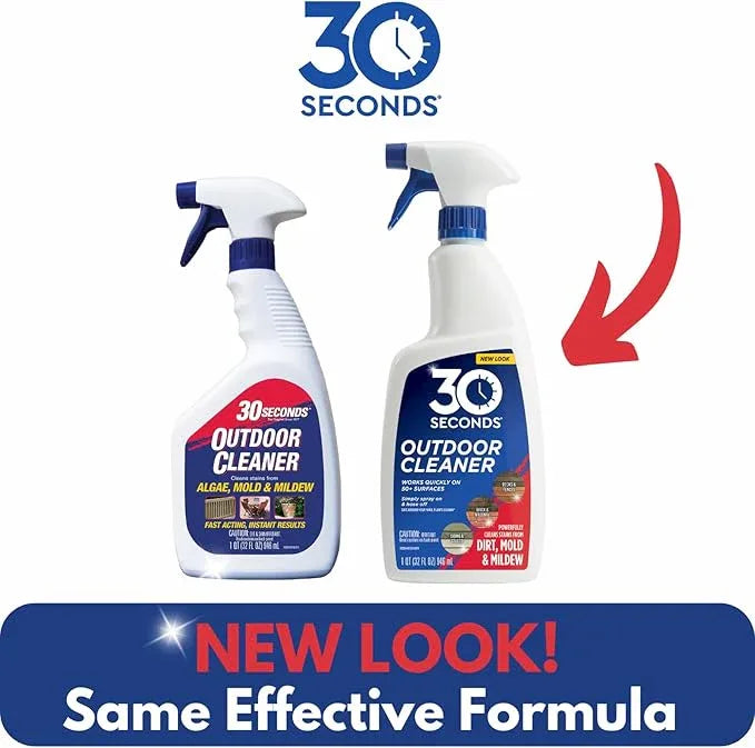 30 SECONDS Outdoor Mold & Mildew Stain Remover Spray | Ready To Use | 32 fl. oz. | 2 Pack - NeatNest