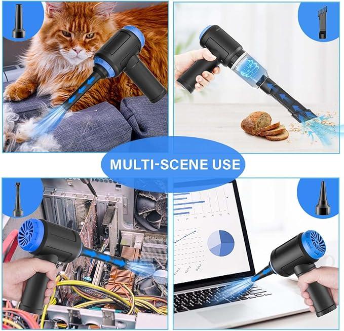 Air Duster - Computer Vacuum Cleaner - for Keyboard Cleaning - Cordless Canned Air - 110000RPM Powerful PC Cleaner(VC08) - NeatNest