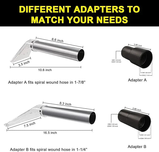 Carpet Vac Extractor Attachment-Tool - Cleaning Vacuum Clear Upholstery Car Detailing Turn Shop Vac into an Extractor - NeatNest