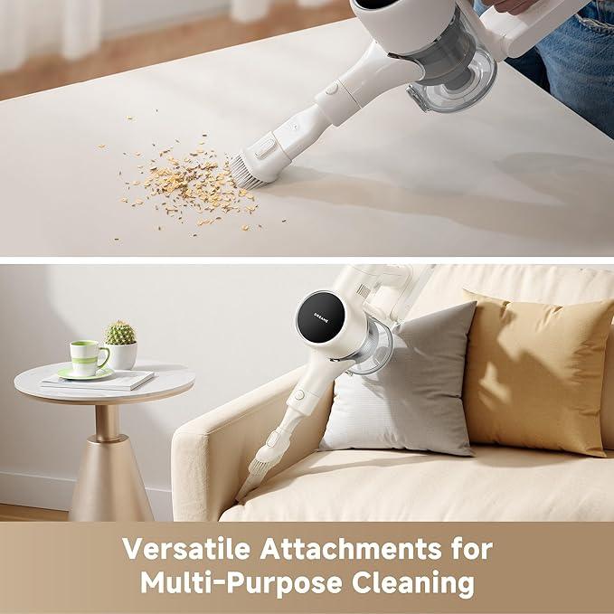 DREAME Cordless Vacuum Cleaner R10 Pure, 120AW Powerful Suction, Stick Vacuum Cleaner for Home, Anti-Tangle, LED Headlights, Up to 60 Mins Runtime, Lightweight for Carpet, Hard Floor, Pet Hair - NeatNest