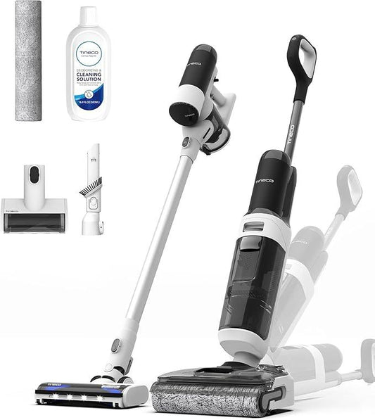 Tineco Floor ONE Switch S6 Stretch Wet Dry Vacuum Cleaner, Multi-Function, 180° Lay-Flat, Anti-Tangle Design, Self-Cleaning, 65Min Runtime, Dual-Edge Cleaning, Whole-House Cleaning Floor Cleaner - NeatNest