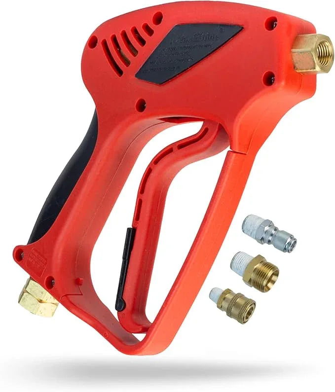 Maxshine Short Pressure Washer Gun | High-Pressure Water Handle with 1/4” Quick Connector Coupler | Power Washer Gun Compatible with Foam Cannon | Includes 3/8” Male & M22 14mm Twist Plug Connectors - NeatNest