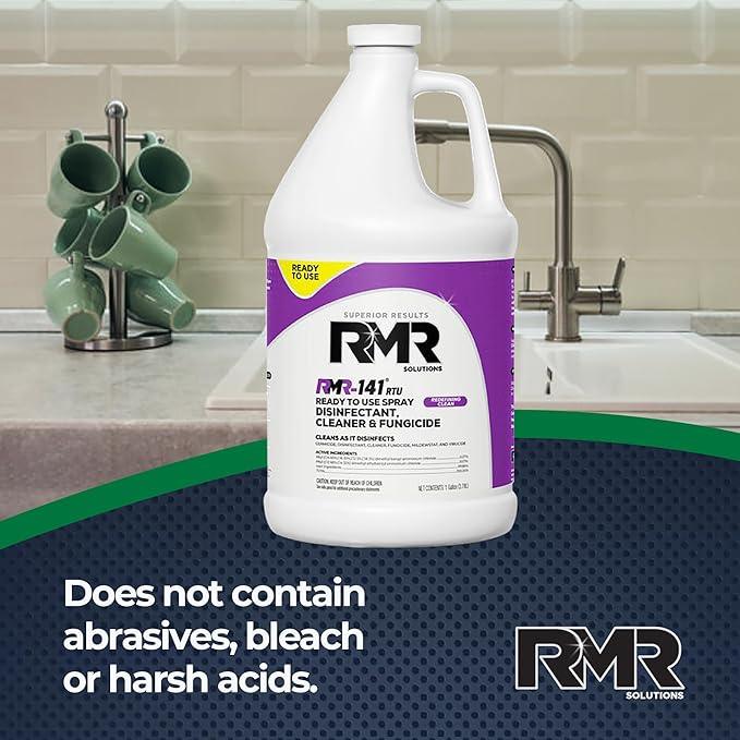 RMR-141 EPA Registered Mold and Mildew Killer, Eliminates Odors, Removes Mold, Mildew, Bacteria, and Viruses, 1 Gallon Bottle - NeatNest