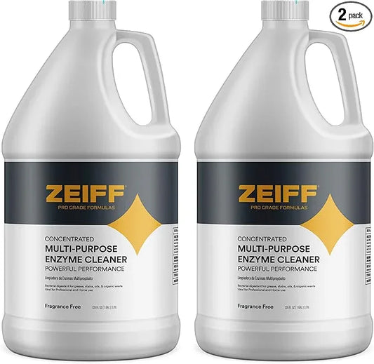 Pro-Grade Multi-Purpose Probiotic Enzyme Cleaner - Powerful Cleaning & Odor Eliminating Formula For Professional & Home Surfaces - 1 Gallon - Fragrance Free, 2 Pack - NeatNest