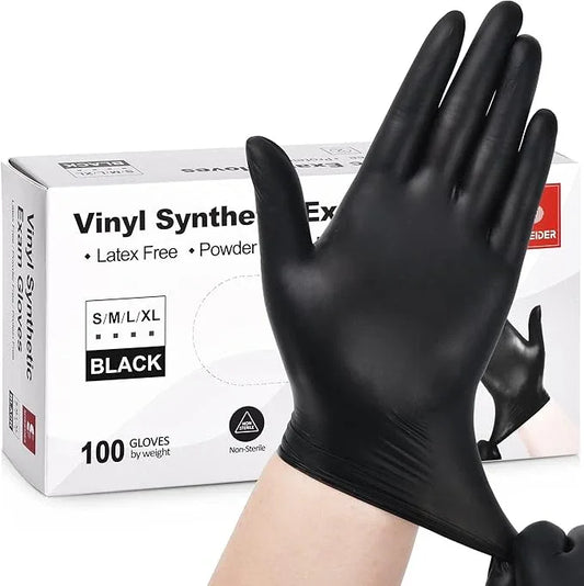 Schneider Vinyl Synthetic Exam Gloves, 4 Mil, Latex Free Disposable Gloves for Medical, Cooking, Cleaning, and Food Prep - NeatNest
