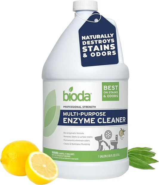 Bioda Multi-Purpose Probiotic Enzyme Cleaner and Deodorizer | Professional Strength | Trash Can Deodorizer, Pet Stains and Odors, Drains, Floors, Bathrooms, Toilets | Made in USA | 1 Gallon - NeatNest