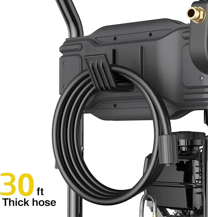 BLUBERY 3500 PSI Gas Pressure Washer, 2.6 GPM Heavy Duty High Power Washer, 30Ft Pressure Hose&Soap Tank,5 Pressure Nozzles,Black - NeatNest