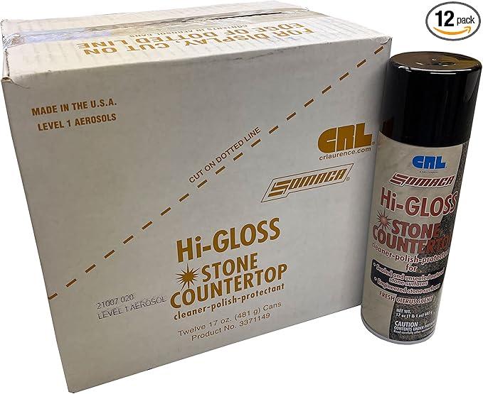 Somaca Hi-Gloss Stone Countertop Cleaner - 12 Cans (Case) - NeatNest