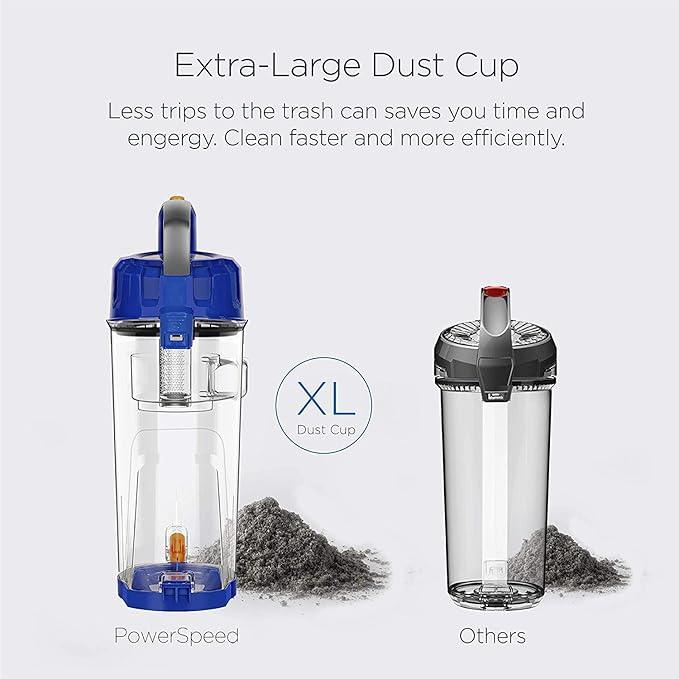 eureka NEU182A PowerSpeed Bagless Upright Vacuum Cleaner, Lite, Blue - NeatNest