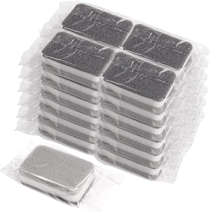 Sponge Individually Wrapped, Kitchen Dishwashing Sponges Bulk, Non Scratch Dishes Scouring Pad, Odor-Free Cleaning Sponge Wipes Scrubber Suitable for Travel Camping Apartments (200 Pack) - NeatNest