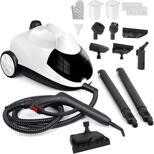 Steam Cleaner 1.5L Steamer for Cleaning Fast Heating 6-in-1 Multi-Surface with 8 Accessories UL499 Certified Portable High Pressure Steam Cleaner for Home, Car, Floors, Sofas, Tiles, Grout - NeatNest