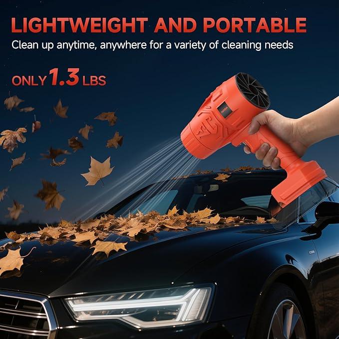 Electric Cordless Leaf Blower for Lawn Care, Blowing Leaves ＆ Dust, Turbo Jet Blower Car Dryer Battery Powered Mini Leaf Blower (Compatible with Milwaukee Battery) - NeatNest