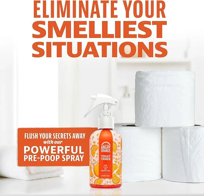 ANGRY ORANGE Air Freshener & Pet Odor Eliminator – 8 oz Concentrate (Makes 128 oz) + 6 oz Air Freshener - NeatNest