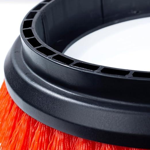 Commercial Scrub Brush for Orbital Floor Scrubber, Compatible with Oreck Orbiter XL ORB550MC, Bissell BGEM9000, 12" Diameter, Heavy-Duty Brush, Orange - NeatNest