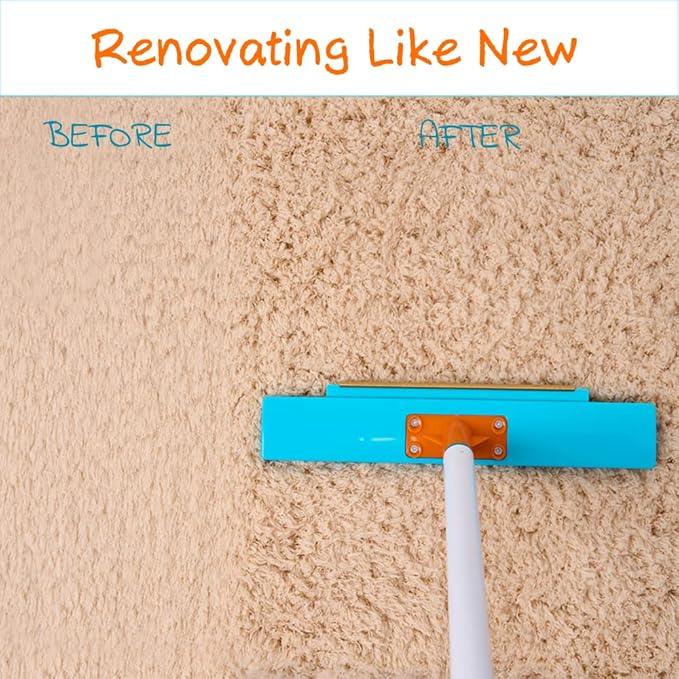 JollLax Carpet Rake-Carpet Hair Removal Tool-Carpet Rake to Fluff Carpet-Carpet Scraper Brush Rug Comb Pet Cat Fur Dog Hair Remover for Couch Furniture Carpet Broom - NeatNest