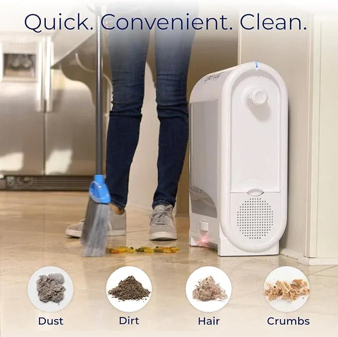 EyeVac Pro Touchless Vacuum Automatic Dustpan - Ultra Fast & Powerful - Great for Sweeping Salon Pet Hair Food Dirt Kitchen, Corded Canister Vacuum, Bagless, Automatic Sensors, 1400 Watt (White) - NeatNest