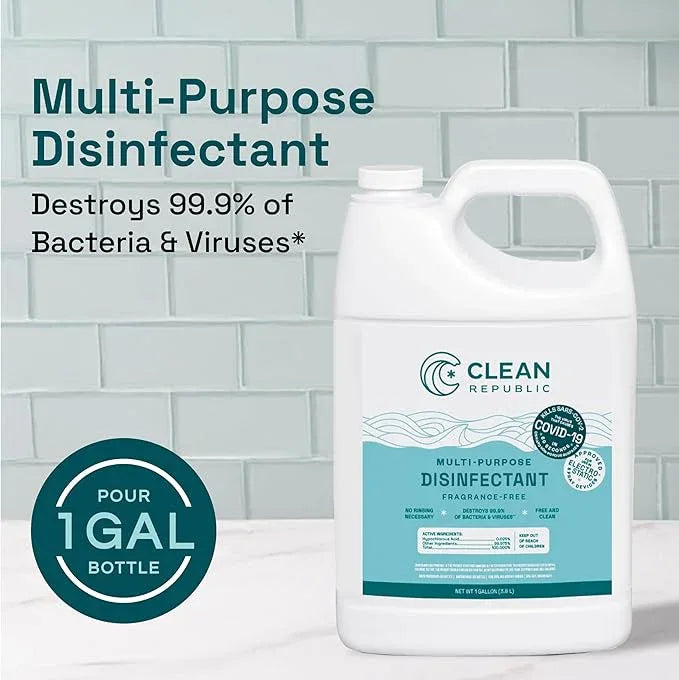 Clean Republic Multi-Purpose Disinfectant Cleaner, 1 Gallon Bottle - NeatNest