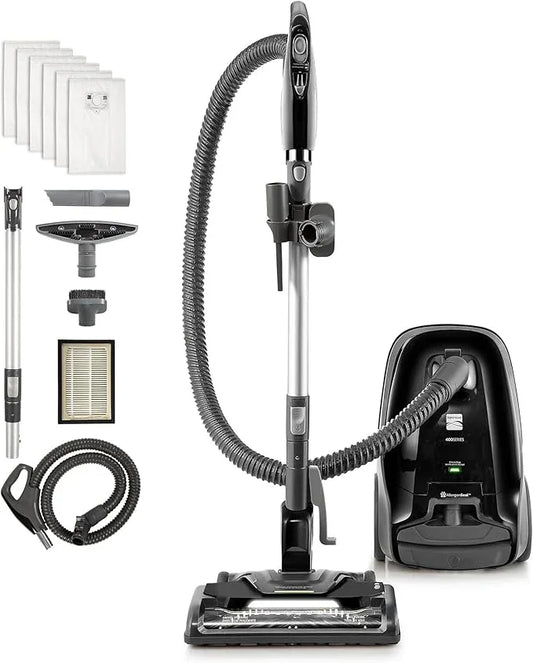 Kenmore BC3006 400 Series Pet Friendly Lightweight Bagged Canister Vacuum Cleaner 2-Motor Design with Hair Eliminator Brushroll, HEPA Filter, LED Headlight, Extended Wand and Auto Cord Rewind - NeatNest