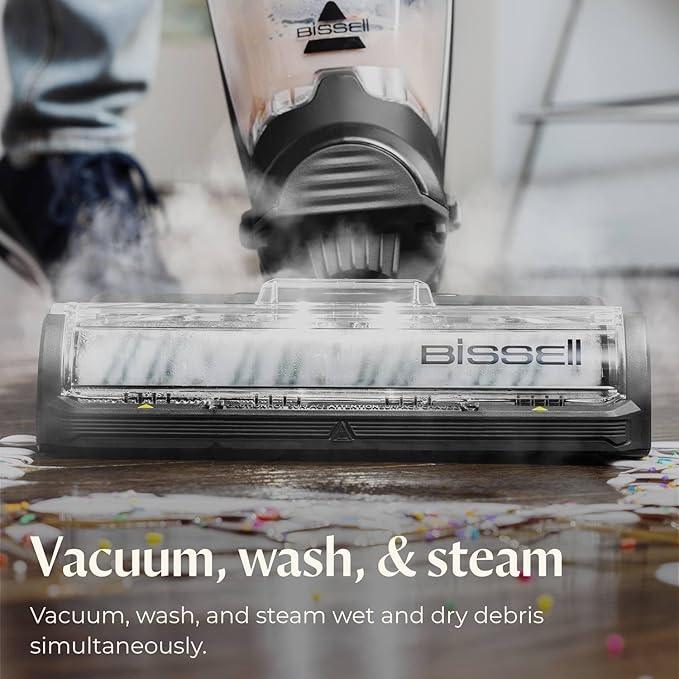 BISSELL® CrossWave® HydroSteam™ Deluxe Wet Dry Vac, Multi-Purpose Vacuum, Wash, and Steam, Formula Included, Green, 3515G - NeatNest