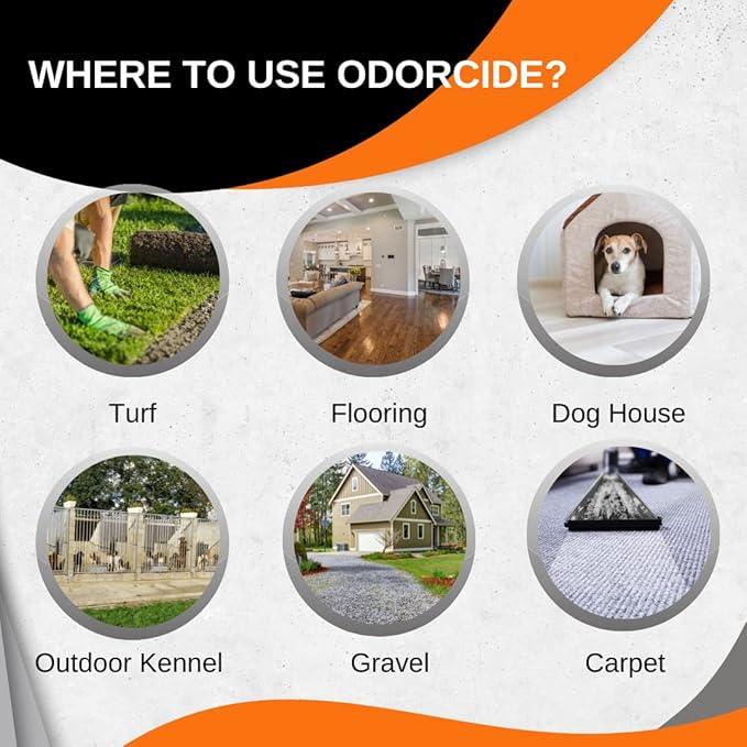 Odorcide Odormed Odor Eliminator Concentrate - Pet Odor Eliminator for Strong Odor on Floors, Walls, Cages & More - All-Purpose with Safe, Non-Enzymatic Formula (1 Gal, Caribbean Citrus Mist) - NeatNest