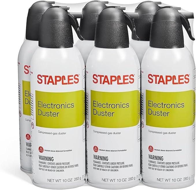 Staples Electronics Air Dusters, Canned Compressed Air Duster Cans - NeatNest