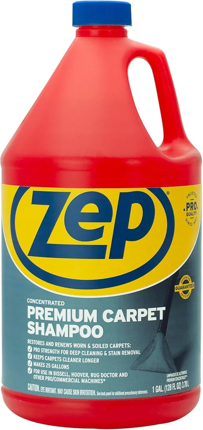 Zep Premium Carpet Shampoo - 1 Gal (Case of 4) - ZUPXC128 - Deep Cleaning and Stain Removal, For Carpet Machines - NeatNest