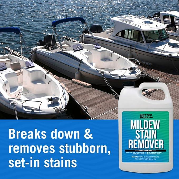 Stain Remover Cleaner, 1 Gallon, for Boat Seats, Fabric, Canvas, Carpet, and Vinyl, Removes Stains from Boats, RVs, Cars, Bathrooms, Shower Walls, Patio Furniture, and Pillows, Spray Formula - NeatNest