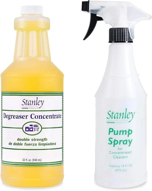 Stanley Degreaser Concentrate with Spray Bottle – Heavy Duty Cleaner for Grease, Grime, Kitchen & Home Surfaces – Multi-Purpose Formula for Home (with Spray Bottle) - NeatNest