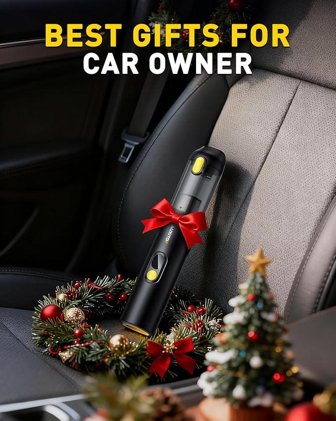 AUXITO Car Vacuum Portable Cordless 14000Pa Suction, Handheld Vacuum Blow & Suction 2 in 1, Small Vacuum Cleaner Hand Held Vacuum for Car, Home, Pet, Office, Ideal Gifts for Men & Women (Black) - NeatNest