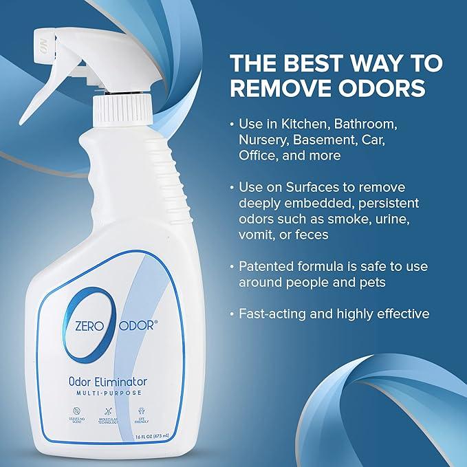Zero Odor - Multi-Purpose Strong Odor Eliminator for Home, Office, Car, Bathroom, Hotel, Room Deodorizer, and Odor Neutralizer, 16oz - NeatNest