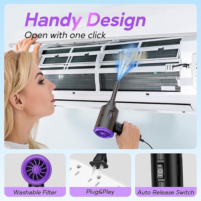 Electric Air Duster - Air Blower - Multi-Use Compressed Air Duster for Keyboard- Computer and PC - 5.74 oz Powerful Motor - NeatNest