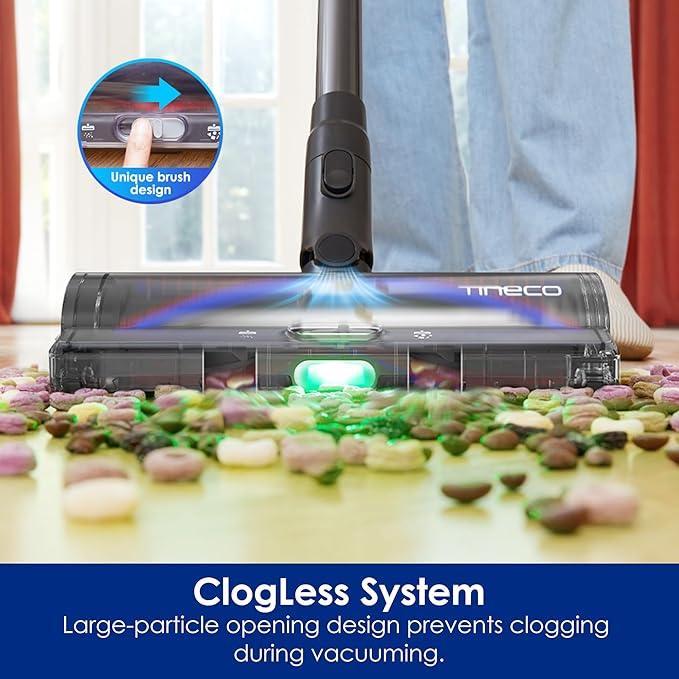 Tineco Pure ONE S50 Pro Cordless Stick Vacuum Cleaner, 200AW Powerful Suction, Zero Tangle Brush, 95Min Runtime, 180° Foldable Tube, 120° Green Light, Easily Tackles Large Debris Stick Vacuum - NeatNest