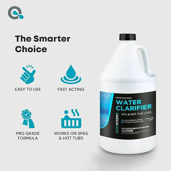 AquaDoc Spa Clarifier & Hot Tub Clarifier for Fast Acting Cloudy Water Treatment - 64oz - to Keep Your Spa Clear & Balanced - Made in USA - NeatNest