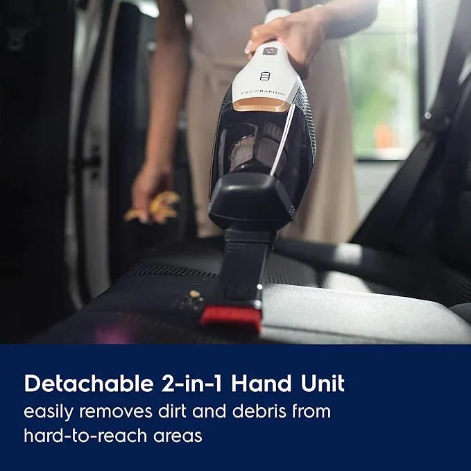 Electrolux Ergorapido Cordless 2-in-1 Vacuum Cleaner with High Suction Power and 180° EasySteer Mobility, 48-Minute Run Time, 2 Power Modes, Satin White - NeatNest