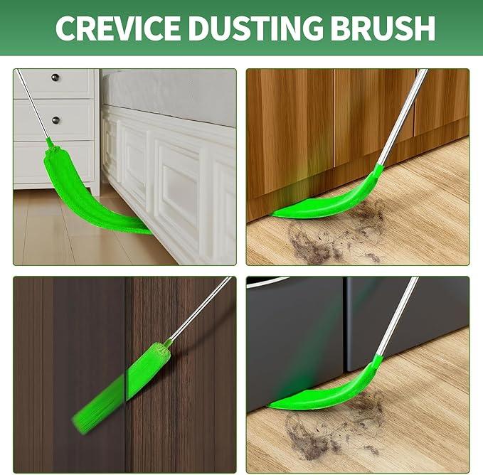 dusters for Cleaning extendable Long Handle，Webster Cobweb Duster with Extension Pole，Spider Web Remover Brush with Pole，Outdoor Web Cleaner Outside for use on Ceilings, cabinets, Walls, Light - NeatNest