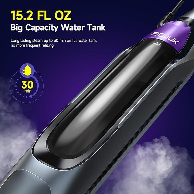 Scrubbing Steam Mop, Steam Mops for Floor Cleaning with Rotating Pads, 4 Cleaning Modes & LED Headlights, Swivel Steering,Safe for all Sealed Hard Floors F2 - NeatNest