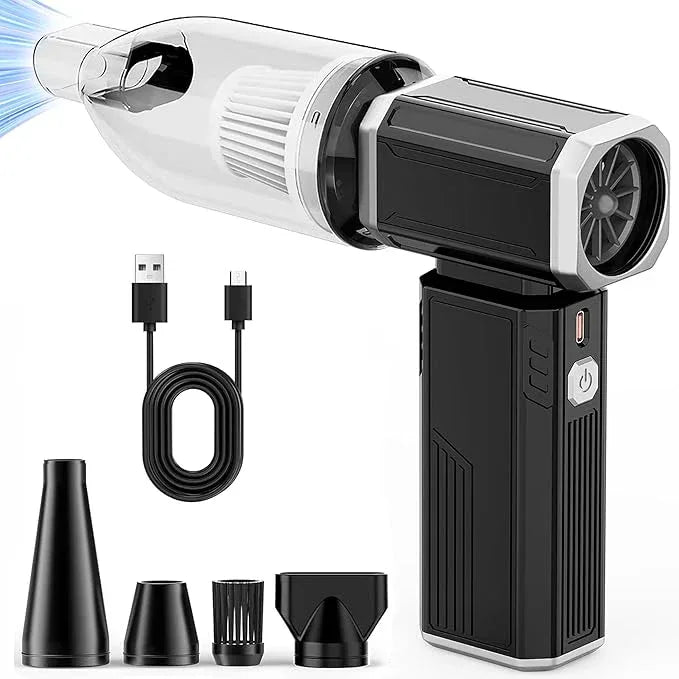 ThinkAuto Compressed Air Duster, Super Powerful 180,000 RPM Turbo Fan, Stepless Speed Adjustable Blower and Vacuum, for Car, Keyboard, Home, and Outdoor Dust Removal - NeatNest