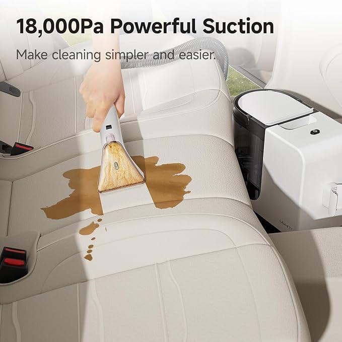 uwant Carpet Cleaner Machine 18Kpa Powerful Suction, Portable Carpet Cleaner for Pet Stains with Cleaning Tools&Solution Self-Cleaning Upholstery Cleaner for Car, Couch, Rug, Spot - NeatNest