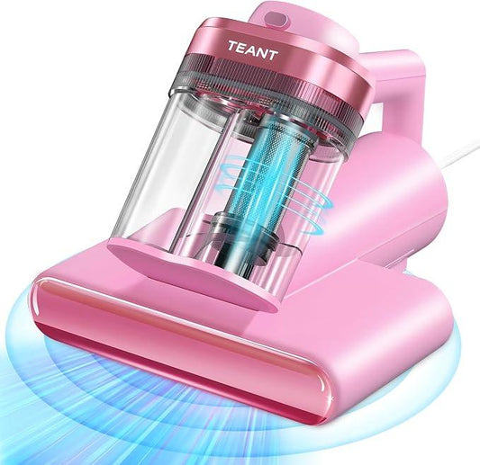 Mattress Vacuum Bed Vacuum Cleaner with 253.7nm UV-C Light, Hyper Helix Motor with 16kPa Strong Suction & 33000 RPM/Min Tapping, HEPA Filter, 149℉ Heat & Ultrasonic & Anion for Bed and Pet - NeatNest