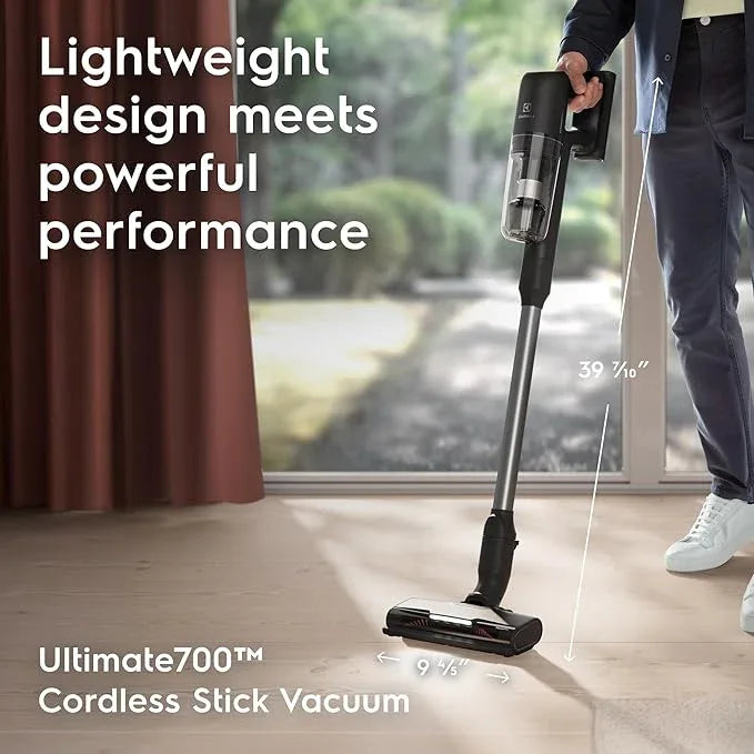 Electrolux Ultimate700 Cordless Stick Vacuum with PowerPro Bristle Nozzle and High Suction Power, 50-Minute Run Time, 4 Power Modes, Granite Gray - NeatNest