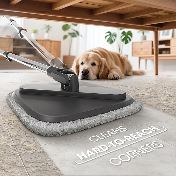 Mop and Bucket Set, Spin Mop with Separate Dirty Water System, Deep-Cleaning Mops for Floors, Versatile Mops for Walls - NeatNest