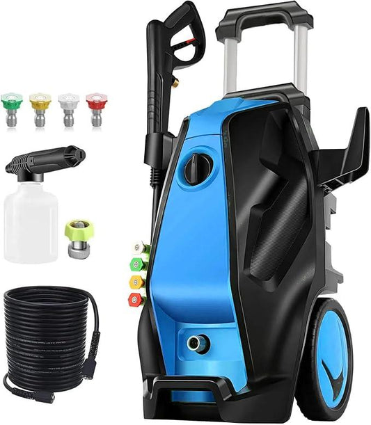 5000PSI Pressure Washer, Heavy Duty Power Washer with Foam Cannon, 4 Nozzle Tips,33FT Hose and Soap Bottle for Home/Cars/Driveways/Patios/Decks/Fences - NeatNest
