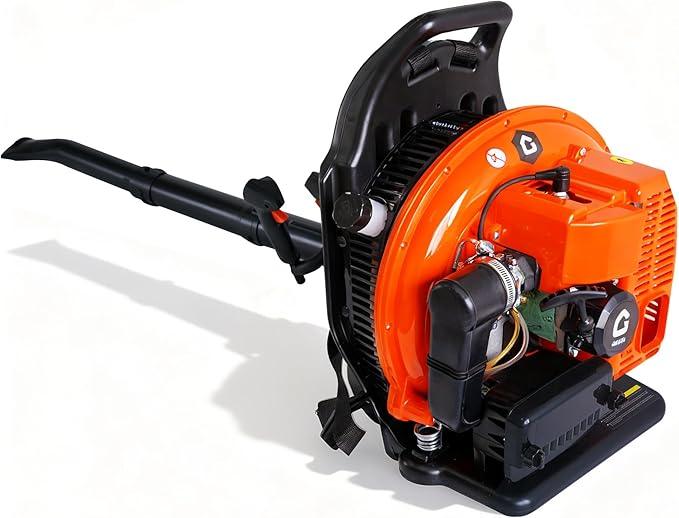 66CC Backpack Blower, 4-HP 2-Cycle Gas Leaf Blower with 880 CFM & 320 MPH, Backpack Leaf Blower, Powerful Clearing Performance for Wet Leaf & Debris Clean & Snow Removal - NeatNest