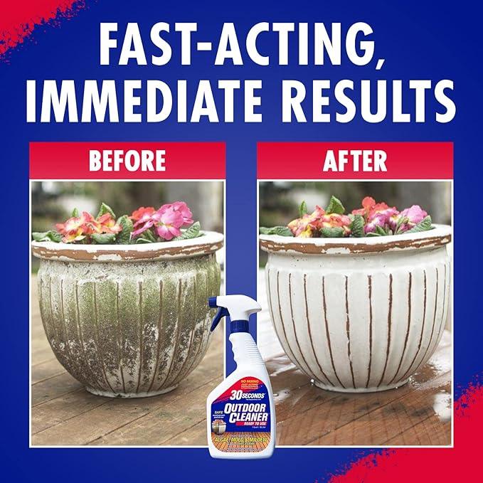 30 SECONDS Outdoor Mold & Mildew Stain Remover Spray | Ready To Use | 32 fl. oz. | 2 Pack - NeatNest
