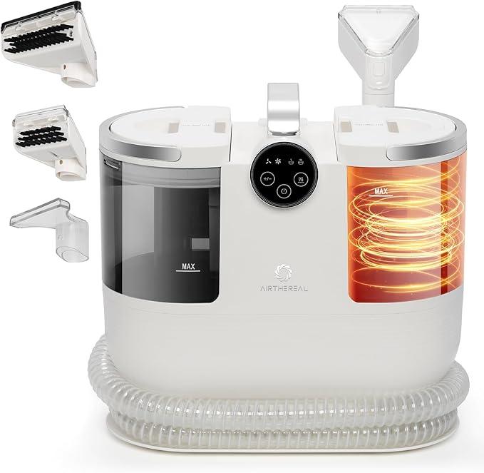 Airthereal Portable Upholstery Spot Cleaner, Instant Heating Carpet Cleaner Machine, Shampooer Machine with Self-Cleaning, 14 Kpa Stain Remover Deep Cleaner for Pets, Stairs, Car Seat and Couch - NeatNest